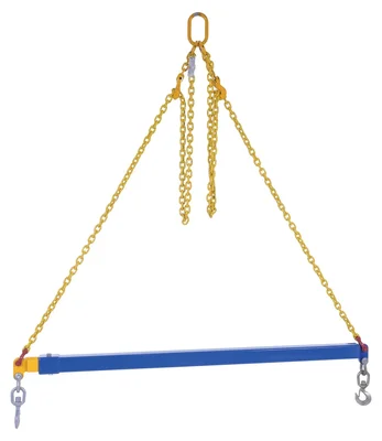Vestil SBM-T-72-124 Steel Telescopic Spreader Beam 72-124 In