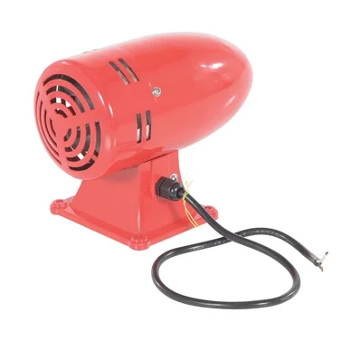 Vestil Steel Warning Siren DC Powered Red