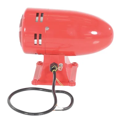Vestil Steel Warning Siren DC Powered Red