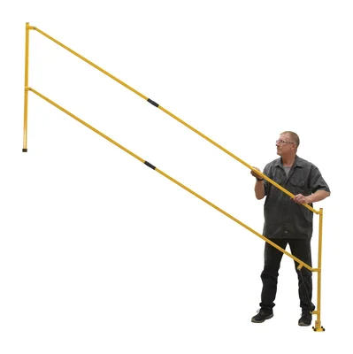 Vestil Steel Safety Lift Gate 10 Ft. Lowered Gate Width Yellow