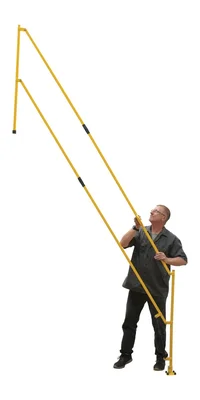 Vestil Steel Safety Lift Gate 10 Ft. Lowered Gate Width Yellow
