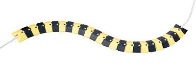 Vestil SWCP-3-YB ABS Plastic Cord Protector with End Caps 40 In