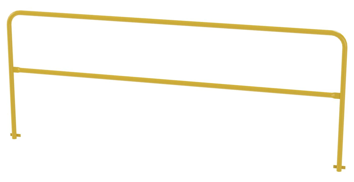 Vestil VDKR-PP-10 Steel Safety Railing Pour in Place 10 Ft