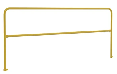 Vestil VDKR-PP-10 Steel Safety Railing Pour in Place 10 Ft