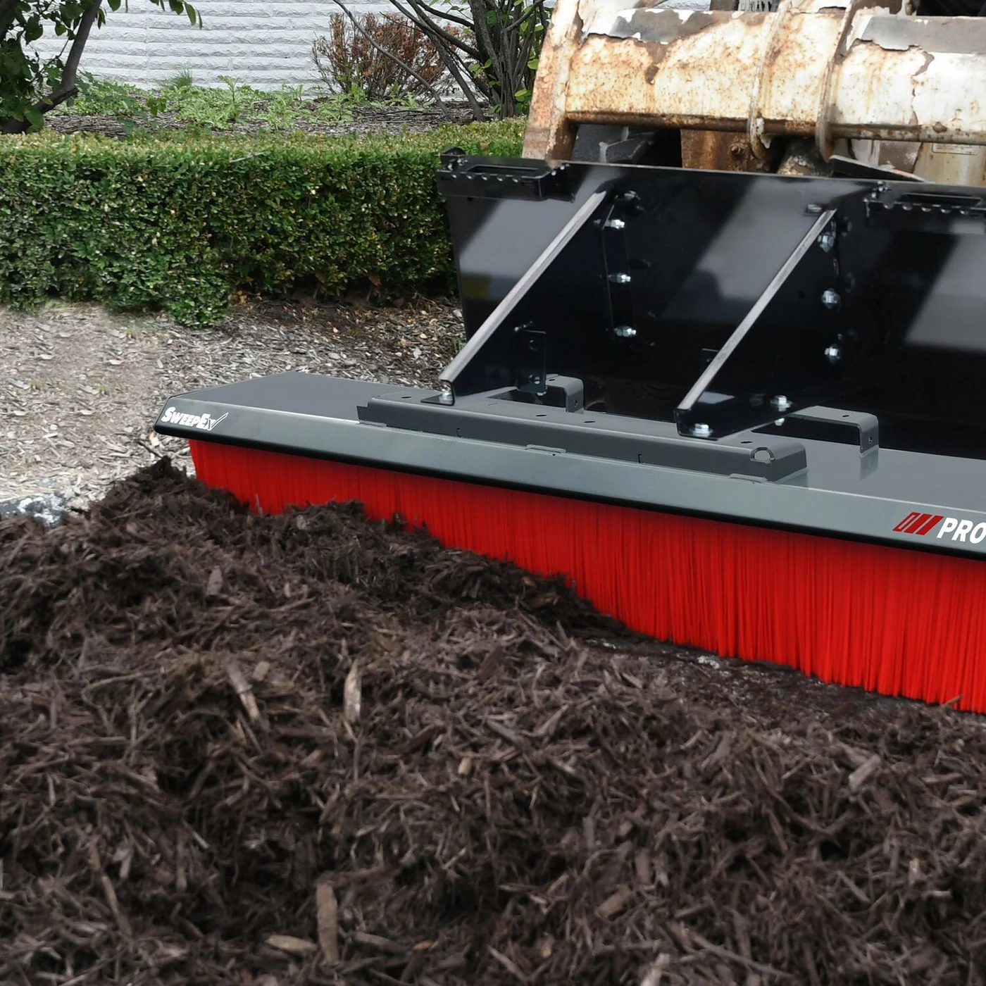Vestil VPS-72 Steel Forklift Broom Pro Series 72 In