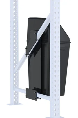 Vestil WDU-RM-20-BK Waste Disposal Unit Rack Mount Black Often times manufacturing and industrial workspaces are cramped and overcrowded