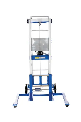 Vestil A-LIFT-LAD hand winch lift truck shown from an alternate angle