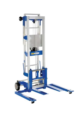 Vestil Factory Installed Aluminum/Steel Retractable Ladder For A-LIFT Models 250 Lb. Capacity Silver