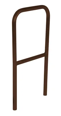 Vestil Aluminum Pipe Safety Railing 24 In. Length Brown