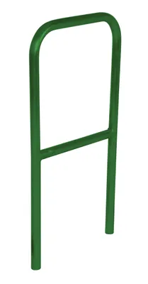 Vestil Aluminum Pipe Safety Railing 24 In. Length Green