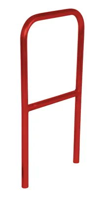 Vestil Aluminum Pipe Safety Railing 24 In. Length Red