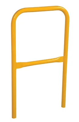Vestil Aluminum Pipe Safety Railing 24 In. Length Yellow