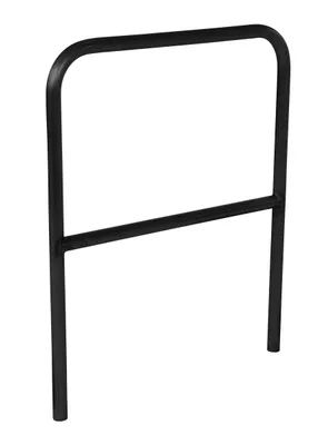 Vestil Aluminum Pipe Safety Railing 36 In. Length Black