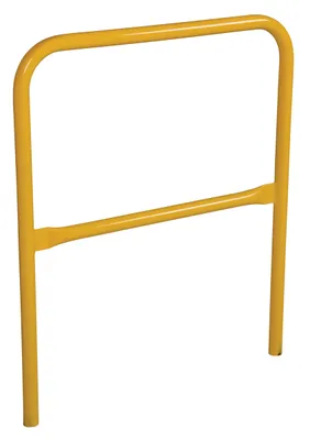 Vestil Aluminum Pipe Safety Railing 36 In. Length Yellow