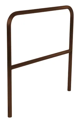 Vestil Aluminum Pipe Safety Railing 48 In. Length Brown