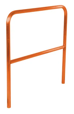 Vestil Aluminum Pipe Safety Railing 48 In. Length Orange