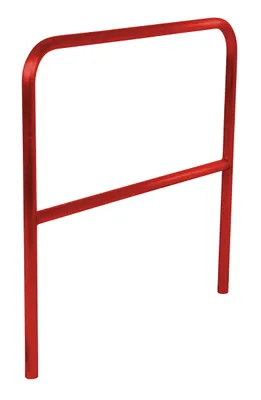 Vestil Aluminum Pipe Safety Railing 48 In. Length Red
