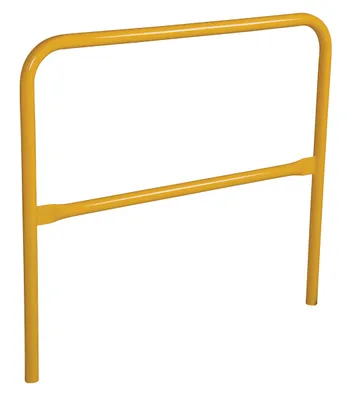 Vestil Aluminum Pipe Safety Railing 48 In. Length Yellow
