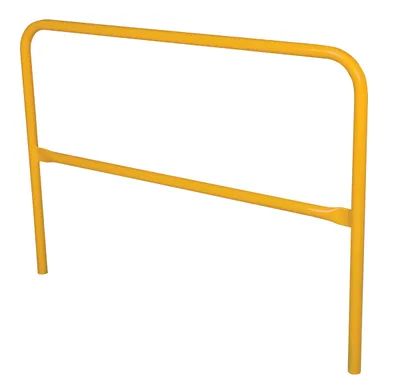 Vestil Aluminum Pipe Safety Railing 60 In. Length Yellow