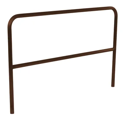 Vestil Aluminum Pipe Safety Railing 72 In. Length Brown