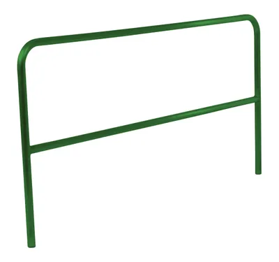 Vestil Aluminum Pipe Safety Railing 84 In. Length Green