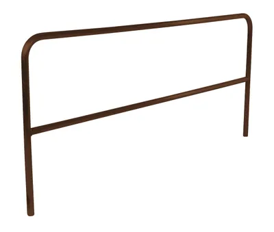 Vestil Aluminum Pipe Safety Railing 96 In. Length Brown