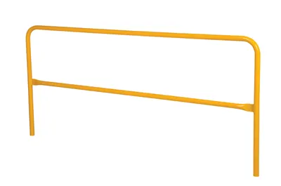 Vestil Aluminum Pipe Safety Railing 96 In. Length Yellow