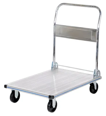Vestil AFT-36-NM aluminum folding handle platform truck shown from an alternate angle
