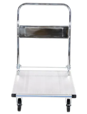 Vestil AFT-36-NM aluminum folding handle platform truck shown from an alternate angle