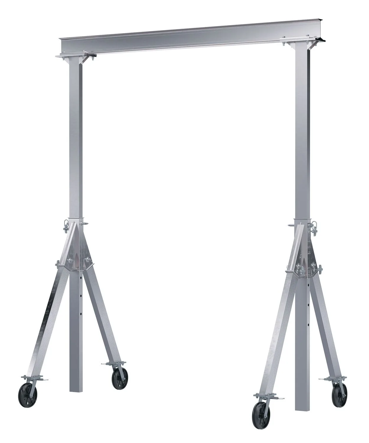 Vestil AHA-2-8-8-VG adjustable height aluminum gantry cranes with v-groove caster
