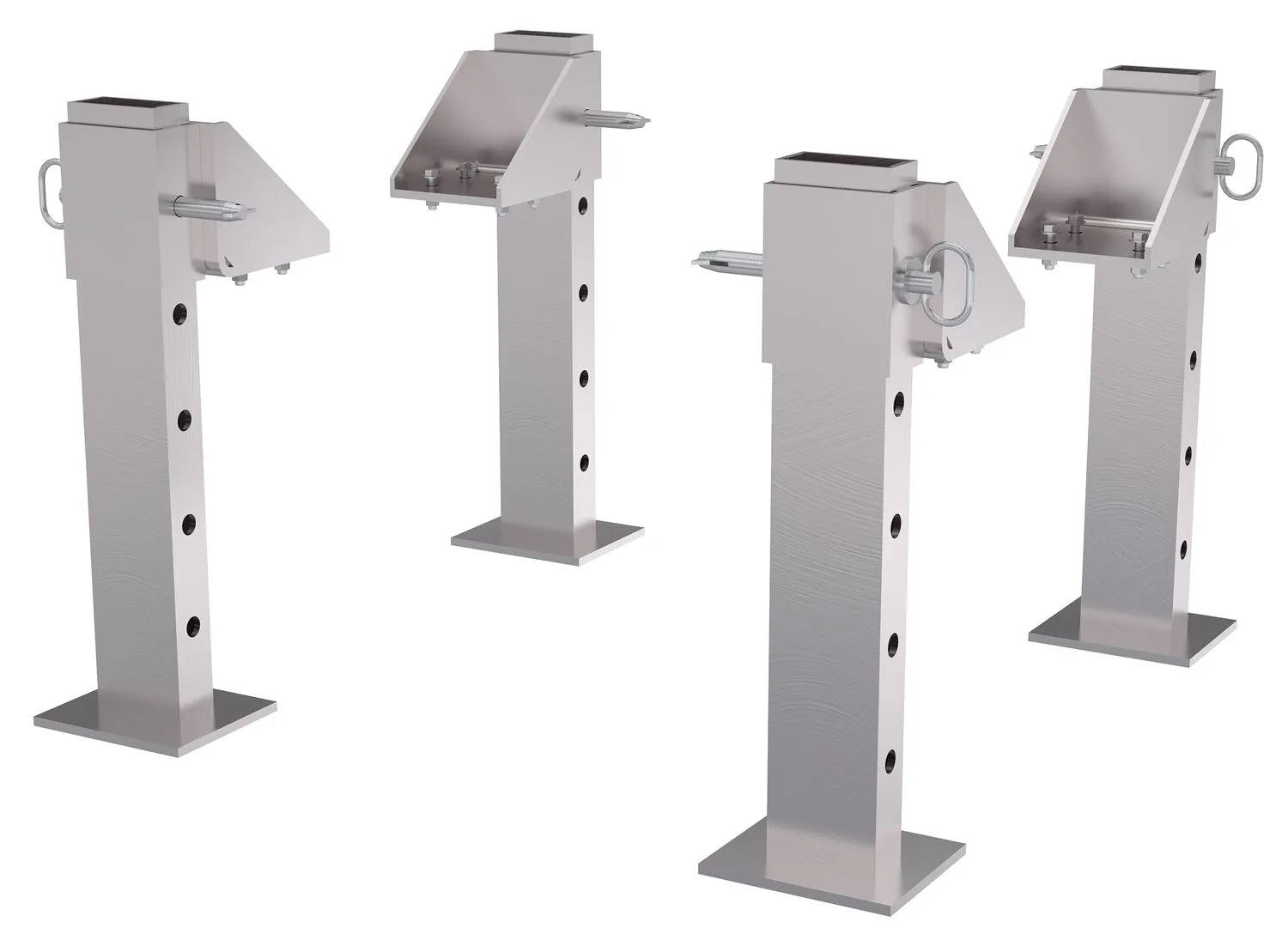 Vestil AHA-4-ALO-RF adjustable height aluminum gantry cranes with adjustable leveling option