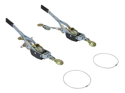 Vestil Galvanized Steel Cable Come-A-Long Winch Adjustable Kit For Aluminum Gantry Crane Models