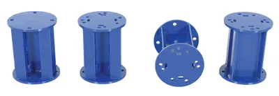 Vestil AHA-STLO adjustable height aluminum gantry crane shown from an alternate angle