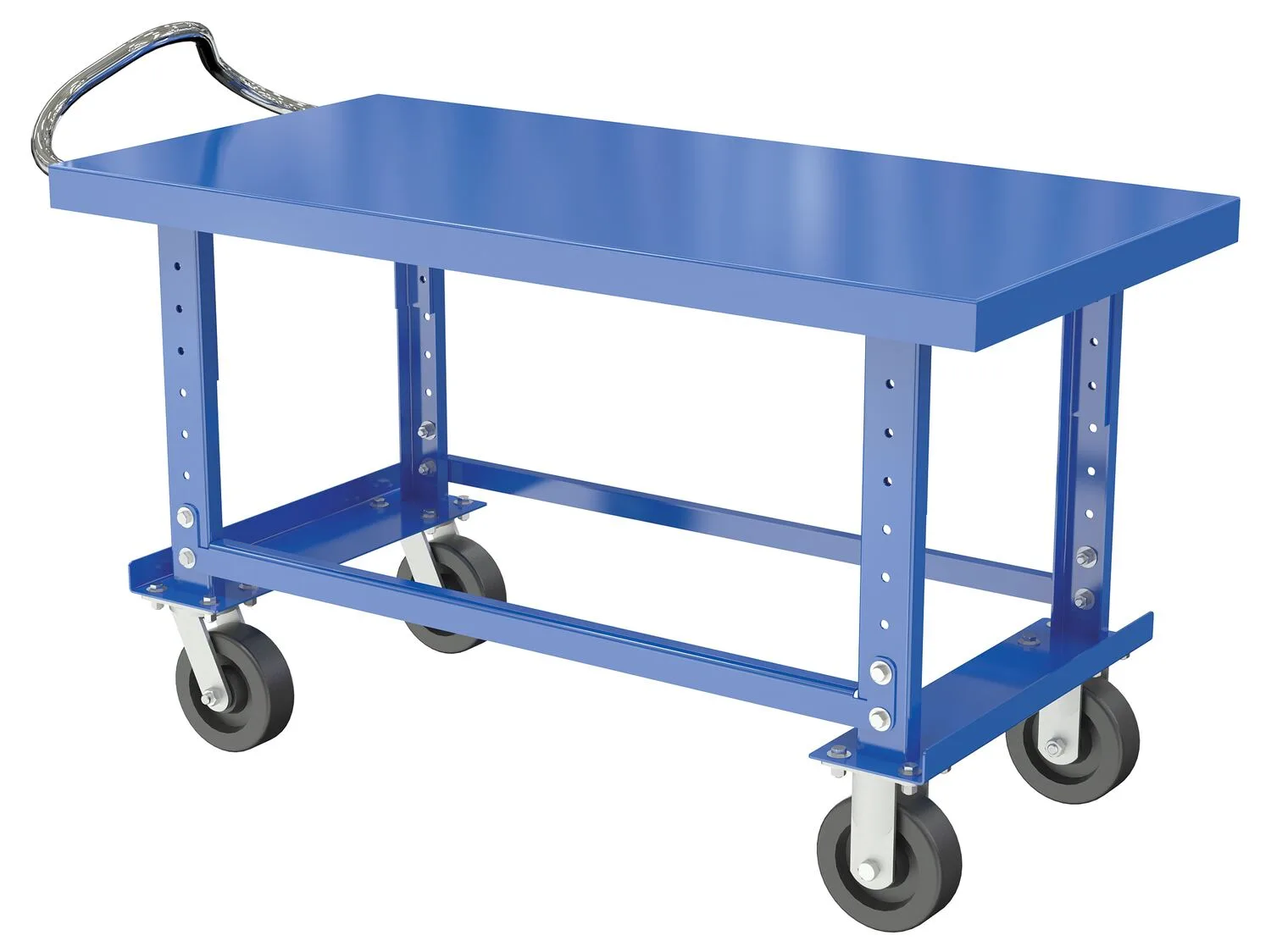 Vestil AHC-1-2448-MR height adjustable steel shelf cart