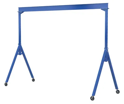 Vestil AHS-4-15-9-VG adjustable steel gantry cranes with v-groove caster