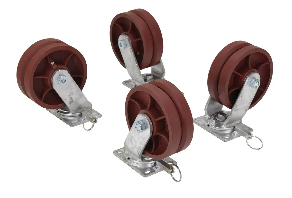 Vestil AHS-6/8-V adjustable steel gantry cranes with v-groove caster
