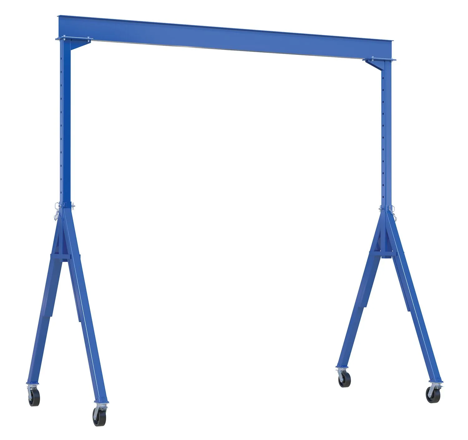 Vestil AHS-8-15-10-TLC adjustable steel gantry cranes with total locking caster