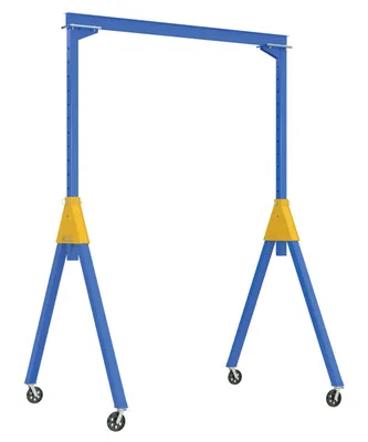 Vestil AHSN-4-10-16-VG adjustable steel gantry cranes with v-groove casters - knockdown