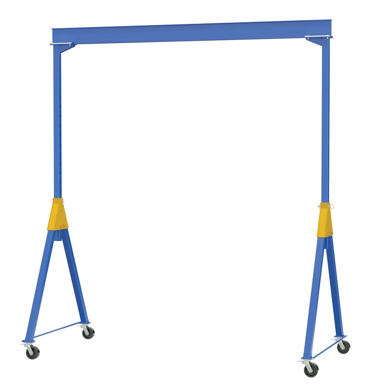 Vestil AHSN-8-20-16-TLC adjustable steel gantry cranes with total locking casters - knockdown