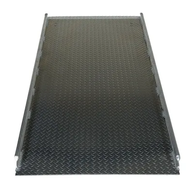 Vestil AHTD-3696 aluminum hand truck dockboard shown from an alternate angle
