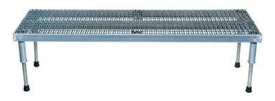 Vestil Stainless Steel Adjustable Work-Mate Stand 48 In. x 23-1/2 In. x 10-1/2 In. 500 Lb. Capacity Silver