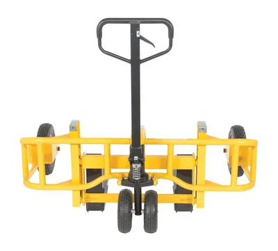 Vestil ALL-T-2 all terrain pallet truck shown from an alternate angle