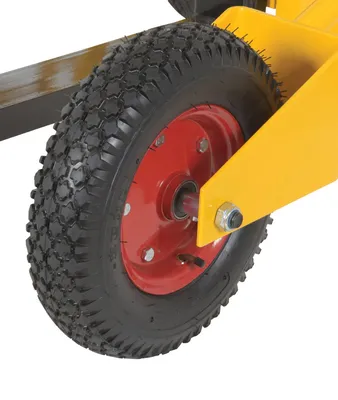 Vestil ALL-T-2 all terrain pallet truck shown from an alternate angle