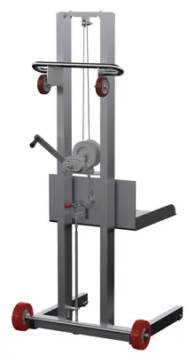 Vestil ALLPW-500-FWFL lite load lift shown from an alternate angle