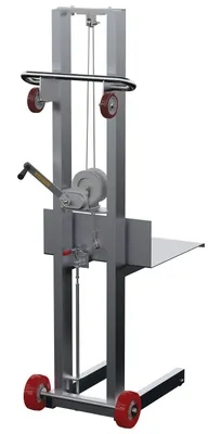 Vestil ALLW-2020-FWFL lite load lift shown from an alternate angle