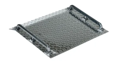 Vestil Aluminum Tread Plate Mini Dock Board 18 In. x 30 In. x 4-11/16 In. 600 Lb. Capacity Silver