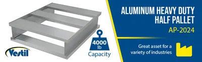 Vestil AP-2024 aluminum pallets & skid feature highlights