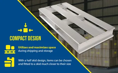 Vestil AP-3624 aluminum pallets & skid feature highlights