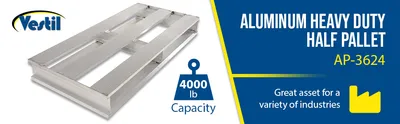 Vestil AP-3624 aluminum pallets & skid feature highlights
