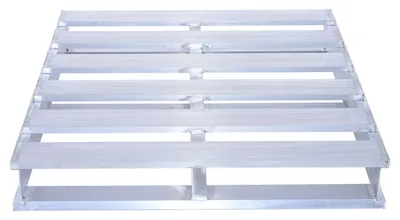 Vestil AP-4048 aluminum pallets & skid shown from an alternate angle
